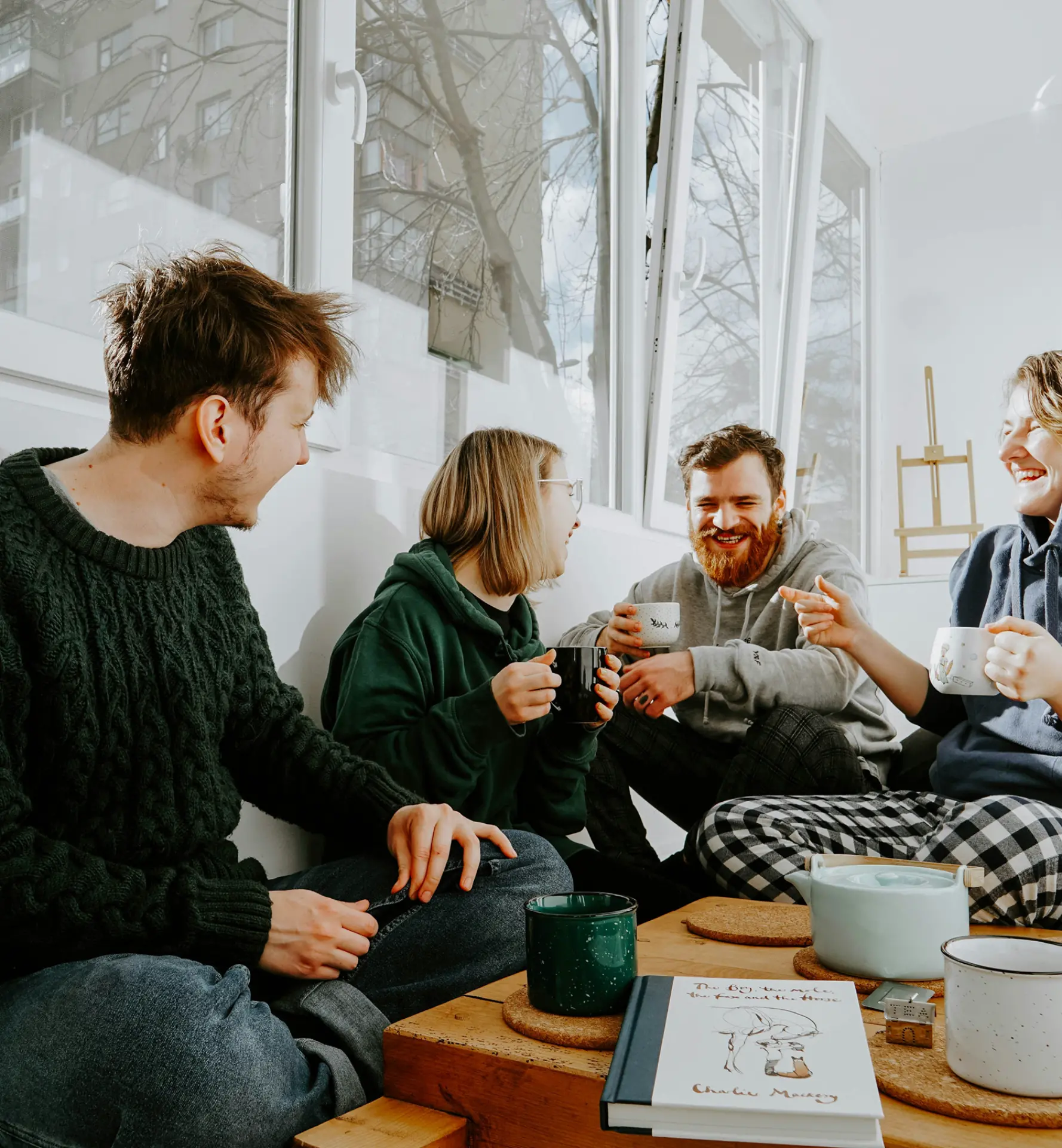 Creatives meeting in person